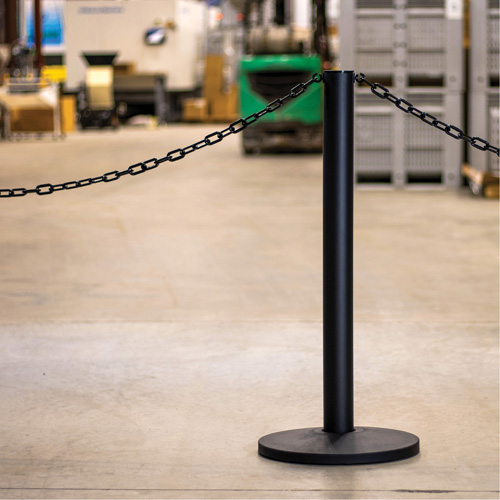 Industrial Stanchion Kit with Plastic Chain, 37" High, Red R.M.G. Prévention