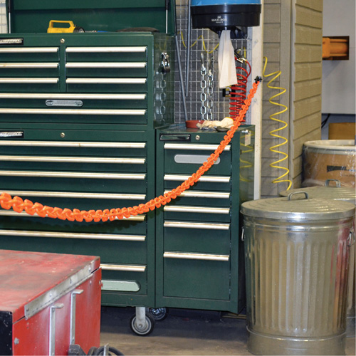Magnetic Chain Barrier Warehouse Kit, Orange R.M.G. Prévention