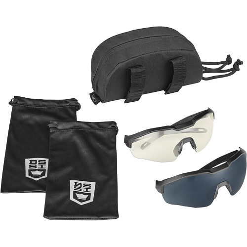 MY6 Safety Glasse Eyeshield Kit, Clear/Smoke Lens, Anti-Fog/Anti-Scratch, ANSI Z87+ R.M.G. Prévention