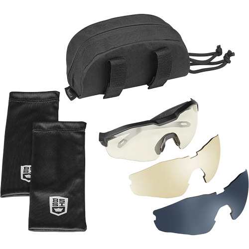 MY6 Safety Glasse Eyeshield Kit, Clear/Copper/Smoke Lens, Anti-Fog/Anti-Scratch, ANSI Z87+ R.M.G. Prévention