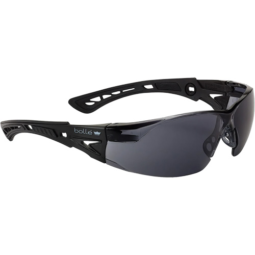 Rush+ BSSI Safety Glasses, Smoke/Grey Lens, Anti-Fog/Anti-Scratch, ANSI Z87+ R.M.G. Prévention