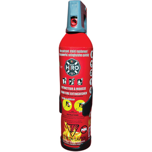 Hero 911 PFAS-Free Fire Extinguisher, ACK, 750 ml Capacity R.M.G. Prévention