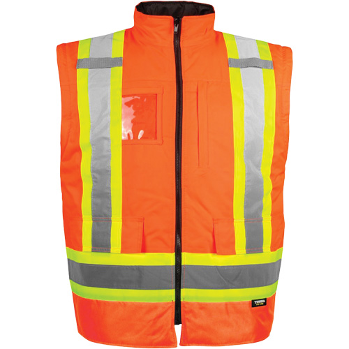 Manteau haute visibilit&eacute; 7-en-1, Polyester, Orange haute visibilit&eacute;, Moyen R.M.G. Prévention