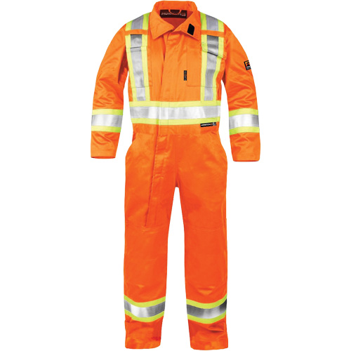 High-Visibility Fire-Resistant Coveralls, Size 2X-Large, Orange R.M.G. Prévention
