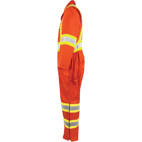 Combinaison non doubl&eacute;e haute visibilit&eacute;, Petit, Orange haute visibilit&eacute; R.M.G. Prévention