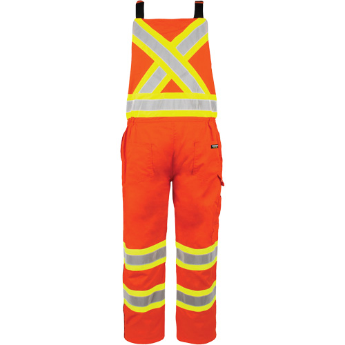 Salopette non doubl&eacute;e haute visibilit&eacute;, 4T-Grand, Orange haute visibilit&eacute; R.M.G. Prévention