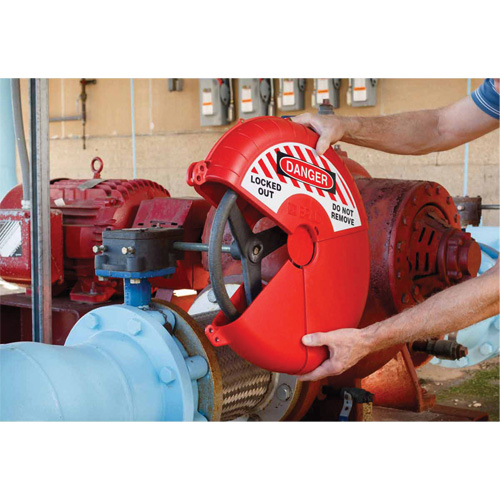 Collapsible Gate Valve Lockout Device, Wheel Type R.M.G. Prévention