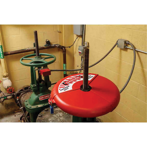 Collapsible Gate Valve Lockout Device, Wheel Type R.M.G. Prévention
