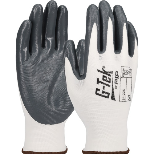 G-Tek&reg; Economy Seamless Knit Glove, X-Small, Nitrile Coating, 13 Gauge, Nylon Shell R.M.G. Prévention
