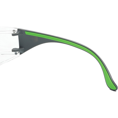 Lunettes de s&eacute;curit&eacute; gris/vert Adapt Lite, Lentille Transparent, Antibu&eacute;e/Anti-&eacute;gratignures, ANSI Z87+/R&eacute;pond ou surpasse la norme CSA Z94.3 R.M.G. Prévention