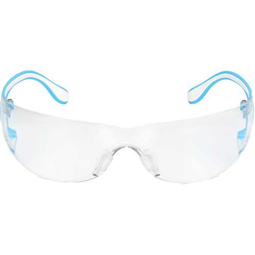 Lunettes de s&eacute;curit&eacute; bleu/blanc Adapt Lite, Lentille Transparent, Antibu&eacute;e/Anti-&eacute;gratignures, ANSI Z87+/R&eacute;pond ou surpasse la norme CSA Z94.3 R.M.G. Prévention