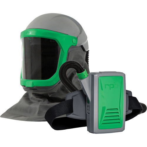 Z-Link Powered Air Respirator with Zytec FR Shoulder Cape, Facepiece Respirator/Welding Helmet R.M.G. Prévention