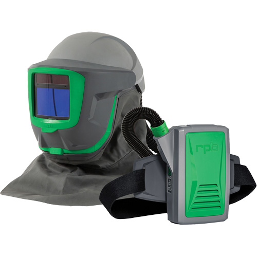 Z-Link+ PAPR System with Shoulder Cape & Visor, Facepiece Respirator/Welding Helmet R.M.G. Prévention