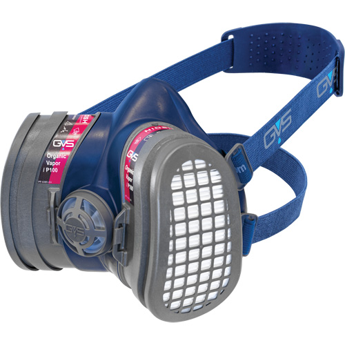 Respirateur Elipse &agrave; profil bas OV/P100 NIOSH avec filtres de rechange, &eacute;lastom&egrave;re/Thermoplastique, Moyen/grand R.M.G. Prévention