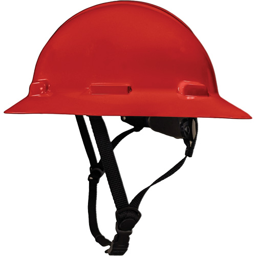 LIDGUARD&reg; Full Brim Hardhat with Chinstrap, Meets CSA Type 1, Ratchet Suspension, Vented R.M.G. Prévention