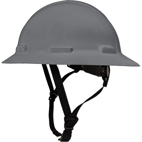 LIDGUARD&reg; Full Brim Hardhat with Chinstrap, Meets CSA Type 2, Ratchet Suspension, Vented R.M.G. Prévention
