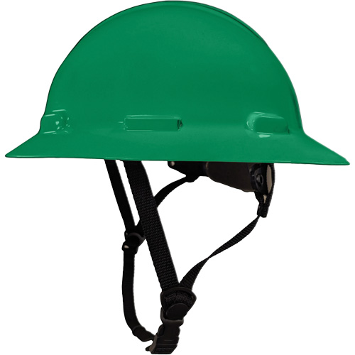 Casque de s&eacute;curit&eacute; &agrave; bordure compl&egrave;te LIDGUARD avec mentonni&egrave;re, R&eacute;pond aux normes CSA type 1, Suspension Rochet, Ventil&eacute; R.M.G. Prévention