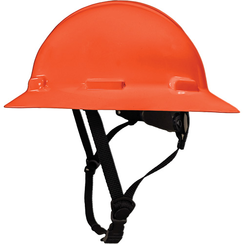 Casque de s&eacute;curit&eacute; &agrave; bordure compl&egrave;te LIDGUARD avec mentonni&egrave;re, R&eacute;pond aux normes CSA type 1, Suspension Rochet, Ventil&eacute; R.M.G. Prévention