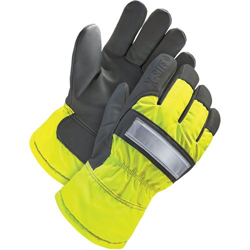 Gants d'ajusteur haute-visibilit&eacute;, 3T-Grand, Paume en Cuir fleur de ch&egrave;vre, Doublure en Thinsulate R.M.G. Prévention