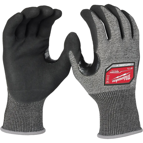 High-Dexterity Cut-Resistant Gloves, Size Large, 18 Gauge, Nitrile Coated, Polyethylene Shell, ANSI/ISEA 105 Level 4/EN 388 Level D R.M.G. Prévention