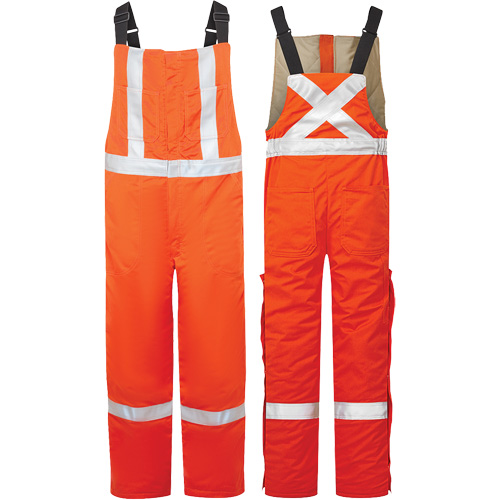 Salopette isol&eacute;e haute visibilit&eacute; de 9 oz Avenger, style 525, Hommes, T-Grand, Orange R.M.G. Prévention