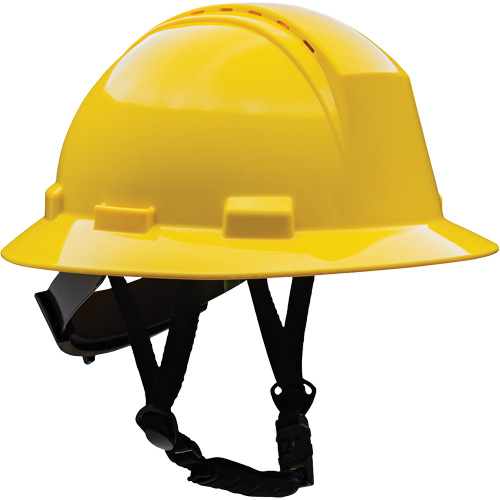 Casque de s&eacute;curit&eacute; &agrave; bord complet Kilimanjaro avec coque en PEHD, R&eacute;pond aux normes CSA type 2, Suspension Rochet, Ventil&eacute; R.M.G. Prévention