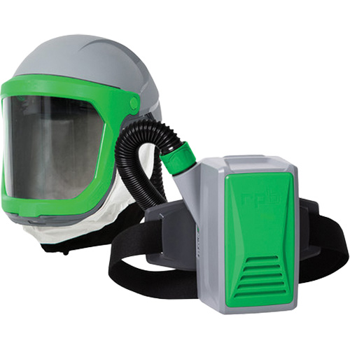 Syst&egrave;me de protection respiratoire &agrave; &eacute;puration dair motoris&eacute;e (PAPR) Z-Link de RPB Safety, Respirateur &agrave; masque, Pile Lithium-ion R.M.G. Prévention
