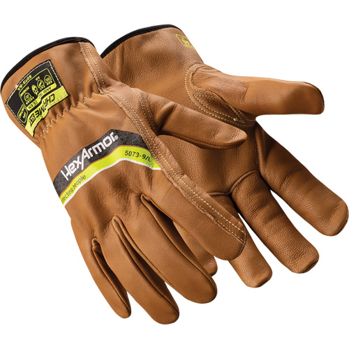 Gants homologu&eacute;s contre les arcs &eacute;lectriques Chrome SLT 5073, 7/Petit, 45 cal/cm², Niveau 4 R.M.G. Prévention
