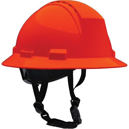 Kilimanjaro Full Brim Safety Helmet with HDPE Shell, Meets CSA Type 2, Ratchet Suspension, Vented R.M.G. Prévention