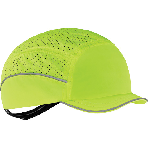 Casque l&eacute;ger de style casquette Skullerz 8955 avec micro-bordure, Vert lime haute visibilit&eacute; R.M.G. Prévention
