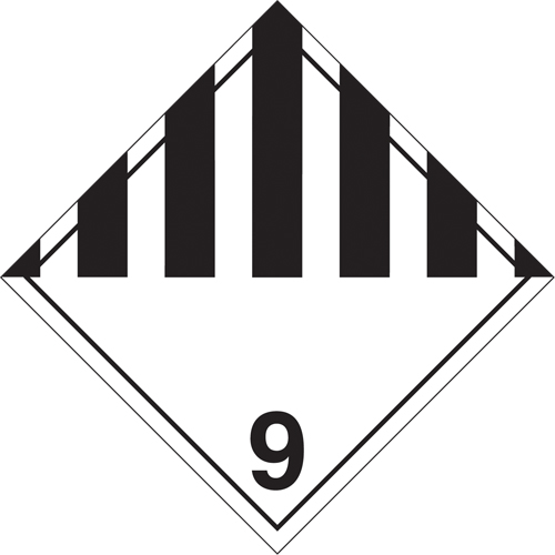 Miscellaneous Danger TDG Placard, Plastic R.M.G. Prévention