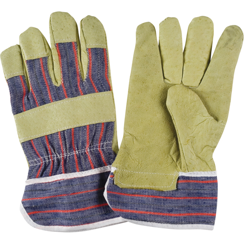 Abrasion-Resistant Comfort Fitters Glove, Large, Grain Pigskin Palm, Cotton Inner Lining R.M.G. Prévention