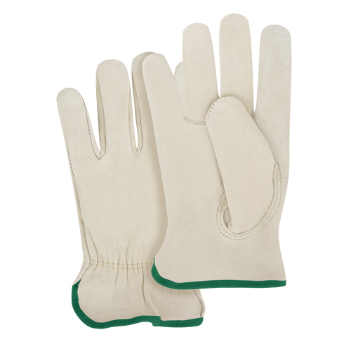 Gants pour conducteurs &agrave; ajustement serr&eacute;, T-Grand, Paume en Cuir fleur de vache R.M.G. Prévention