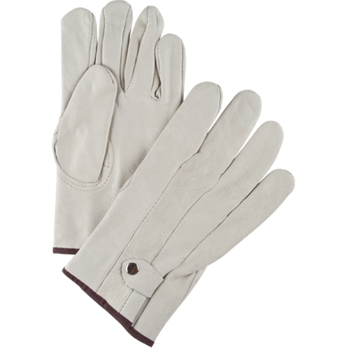 Gants de cordeur d'usage standard, Grand, Paume Cuir fleur de vache R.M.G. Prévention