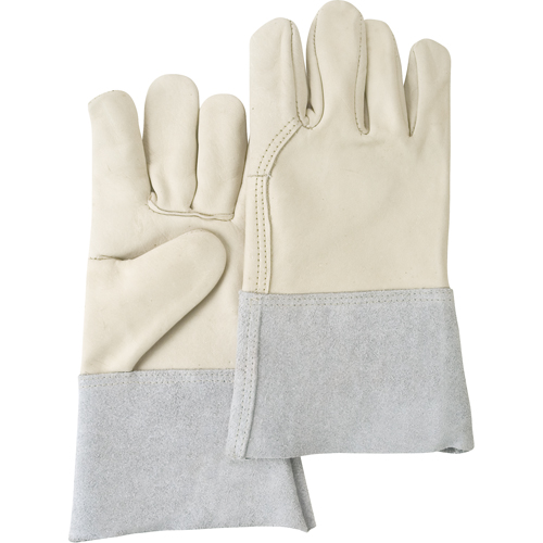 Standard-Duty Work Gloves, Large, Grain Cowhide Palm R.M.G. Prévention