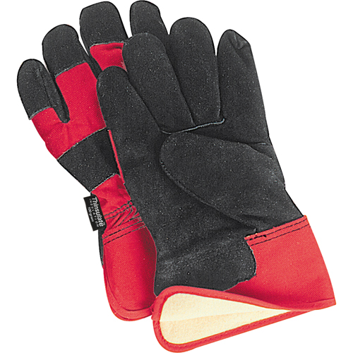 Gants d'ajusteur doubl&eacute;s pour l'hiver &agrave; chaleur sup&eacute;rieure, Grand, Paume en Cuir de vache refendu, Doublure en Thinsulate R.M.G. Prévention