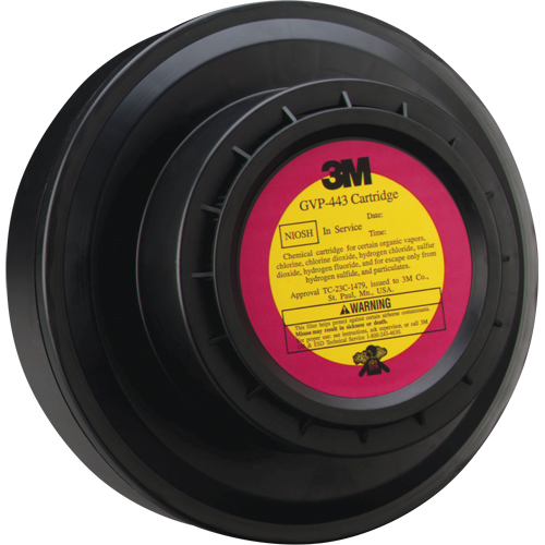 Cartouche pour appareils de protection respiratoire (APR) &agrave; &eacute;puration d'air motoris&eacute;, Gaz acide/Vapeur organique, Paquet de 1 R.M.G. Prévention