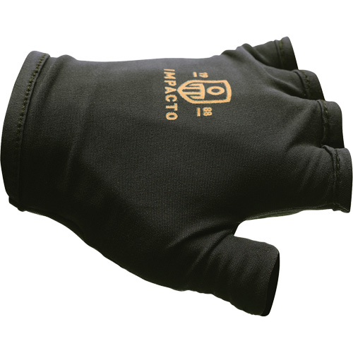 Gants antichocs sans doigts, main droite, T-petit, Paume en Cuir refendu, Poignet &agrave; enfiler R.M.G. Prévention