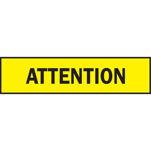 Ruban pour barricade, Bilingue, 3" la x 200' lo, 3 mils, Noir sur jaune R.M.G. Prévention
