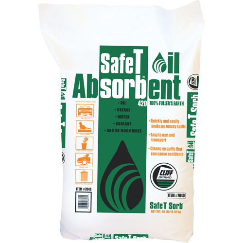 Absorbant pour huile de premi&egrave;re qualit&eacute; Safe T Sorb R.M.G. Prévention