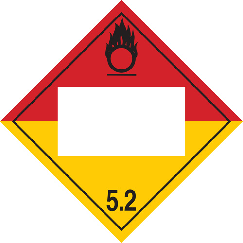 Organic Peroxide TDG Placard, Plastic R.M.G. Prévention