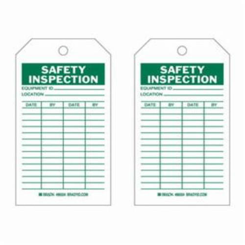 Safety Inspection Tags, Polyester, 4" W x 7" H, English R.M.G. Prévention
