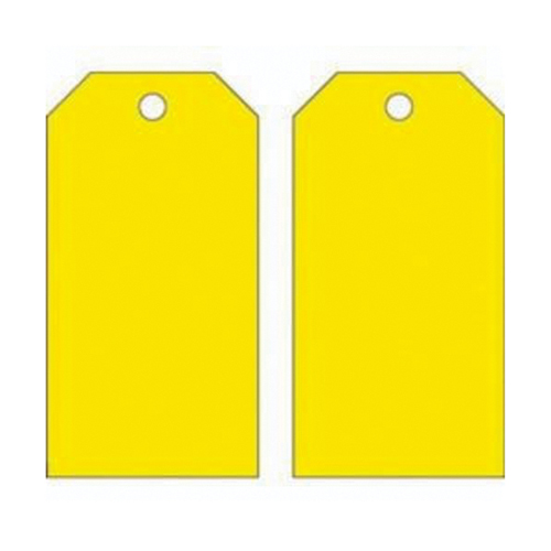 Blank Accident Prevention Tags, Metal, 3" W x 5-3/4" H R.M.G. Prévention