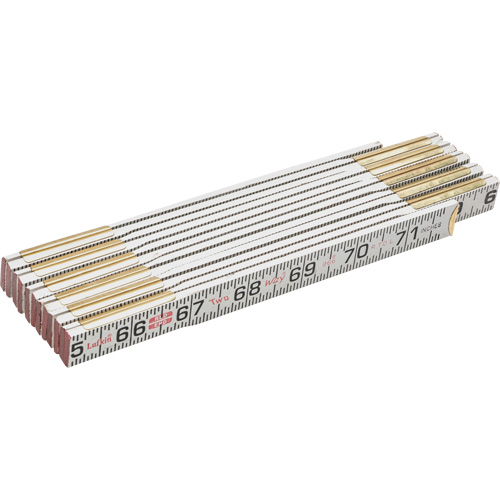 Red End&reg; Two Way&reg; Rule, 6' L, Wood, 1/16" Graduations R.M.G. Prévention