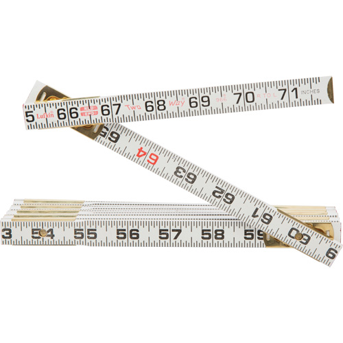 Red End&reg; Two Way&reg; Rule, 6' L, Wood, 1/16" Graduations R.M.G. Prévention