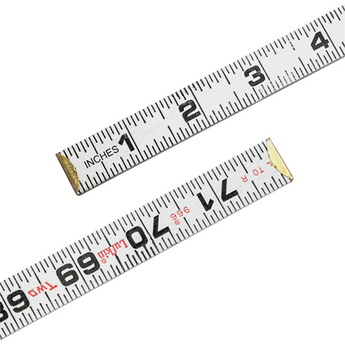 Red End&reg; Two Way&reg; Rule, 6' L, Wood, 1/16" Graduations R.M.G. Prévention