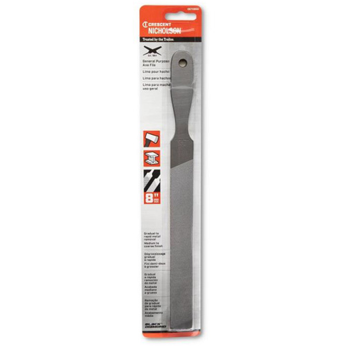 Lime d'affûtage, Plat, 8", Simple/double R.M.G. Prévention