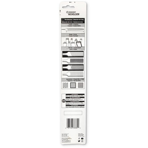 Lime d'affûtage, Plat, 8", Simple/double R.M.G. Prévention