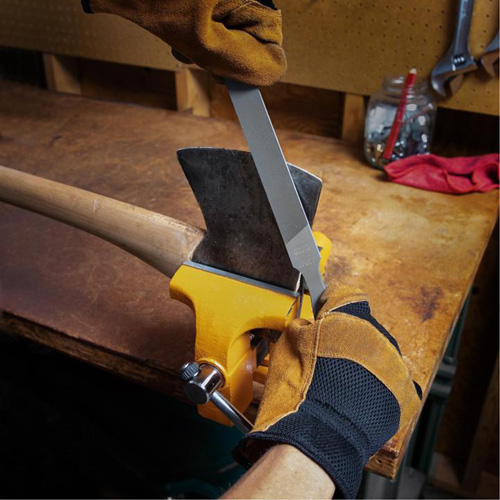 Lime d'affûtage, Plat, 8", Simple/double R.M.G. Prévention