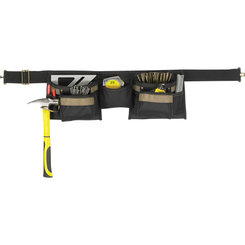 Deluxe Tool Belt Combo, Polyester, Black R.M.G. Prévention